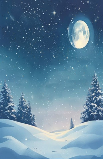 Winter Night Sky Wallpaper