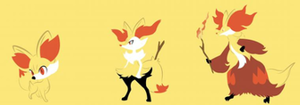 Fennekin Braixen Delphox By Suicideparker On