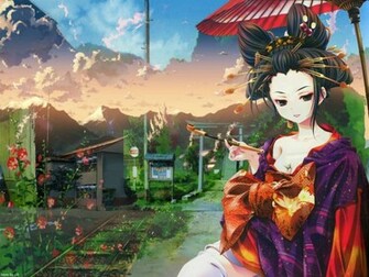 Japanese Wallpaper Beautiful Geisha