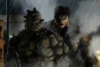 Hulk Vs The Thing By Weweoke