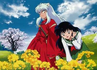 Inuyasha And Kagome Nature Wallpaper