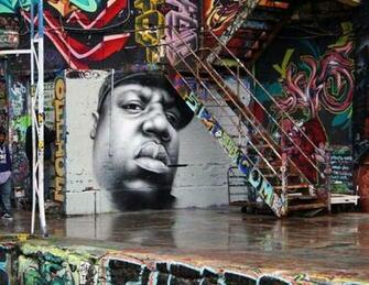 Biggie Smalls Graffiti Art D Rock Society