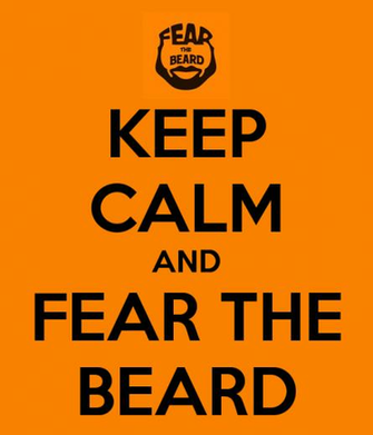 Fear The Beard Logo Keep Calm And