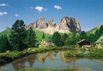 Store Photo Wallpaper Dolomites Mountains Wall Mural 388x270cm