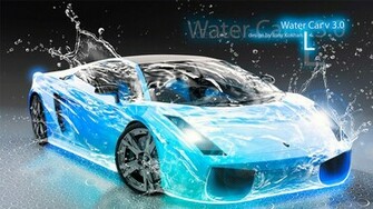 Lamborghini Gallardo Water Car Blue HD Wallpaper Design By Tony