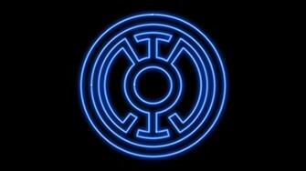 Blue Lantern Corps Neon Symbol Wp By Morganrlewis