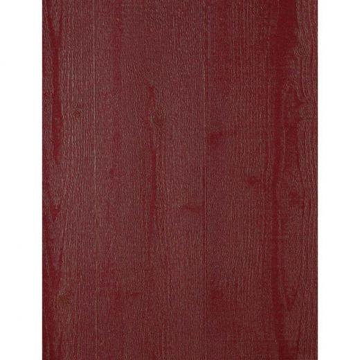 Modern Rustic Barnwood Wallpaper Brick Red