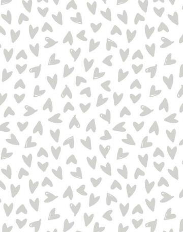 Hearts Wallpaper By Sugar Paper Grey On White In