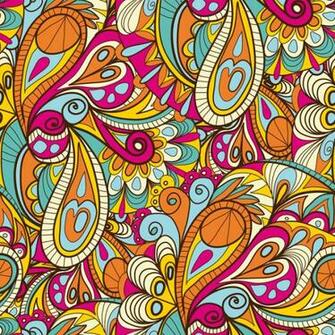 Wrapping Wallpaper Stylized Decoration Funky Tile Paisley Nest Curl