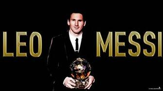Messi With The Ballon D Or Wallpaper Players Teams