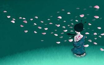 Maiko Geisha Illustration Wallpaper