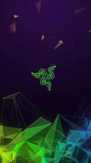 Wallpaper Razer Colors Geometry 4k Abstract