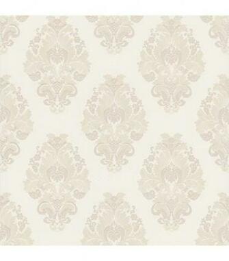 Bromley White Satin Damask Wallpaper Jo Ann