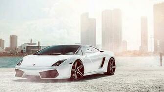 White Lamborghini Gallardo UHD 4k Wallpaper