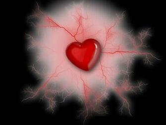 Black And Red Hearts Background Heart On