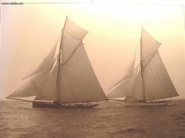 Miscellaneous Centerboard Sloops Mayflower And Atlantic Picture
