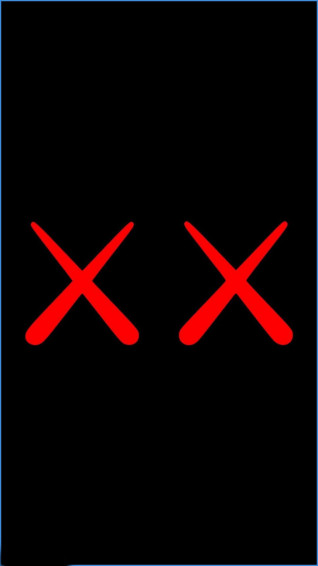 Kaws Red X iPhone Wallpaper