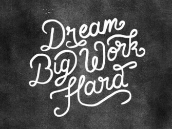 Dream Big Work Hard Wallpaper By Dina Rodriguez Dribbble