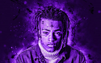 Wallpaper 4k Xxxtentacion American Rapper Violet Neon