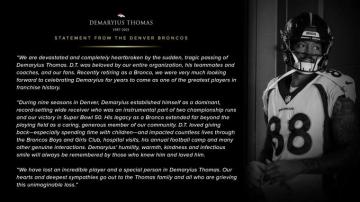 Denver Broncos Devastated And Heartbroken After Death Of Demaryius