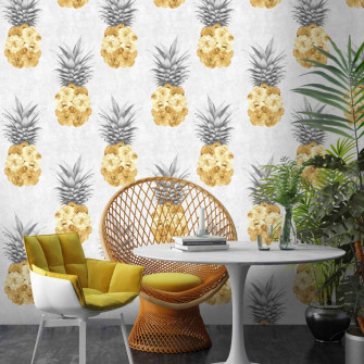 Fabulous Grey And Yellow Wallpaper Ideas