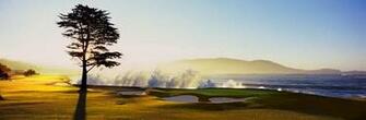 Pebble Beach Golf Links 18th Hole Sunset