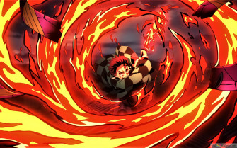 Demon Slayer Kimetsu No Yaiba Tanjiro Kamado And Hinokami Kagura