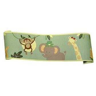 Nojo Jungle Babies Wallpaper Border Home Wall Decors