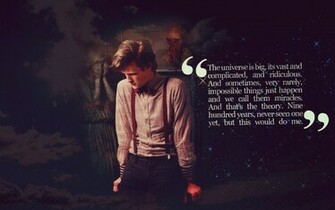 Matt Smith Eleventh Doctor Who Weeping Angel Wallpaper
