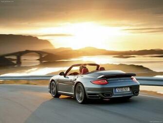 Grey Porsche Turbo Cabriolet Wallpaper