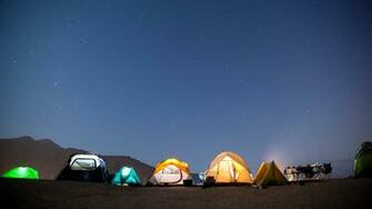 Summer Night At Beach Side Campsite Catalina Island California