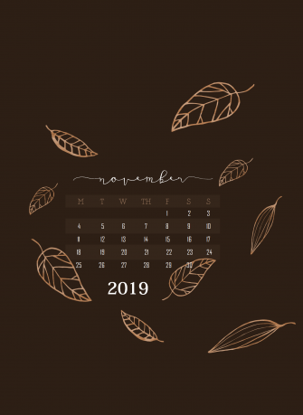 November iPhone Wallpaper