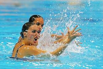 Synchronized Swimming 4k Ultra HD Wallpaper Background Image