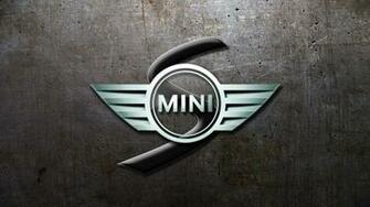Mini Cooper Logos Glassy Wallpaper