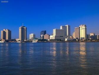 Buildings City Reflections On The Mississippi New Orleans Louisiana