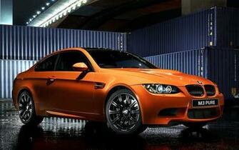 Orange Bmw M3 Widescreen HD Wallpaper