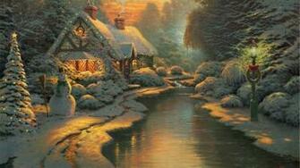 Christmas Cottage Desktop Pc And Mac Wallpaper Automotive News