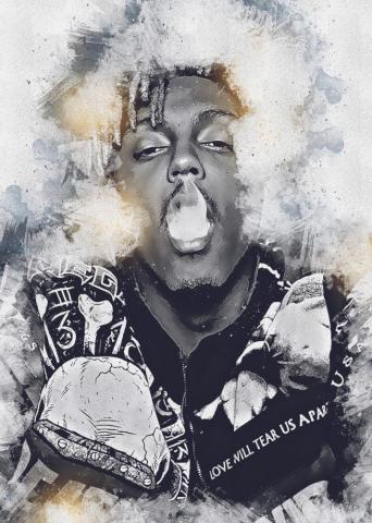 Juice Wrld Smoking Grunge Mimabags