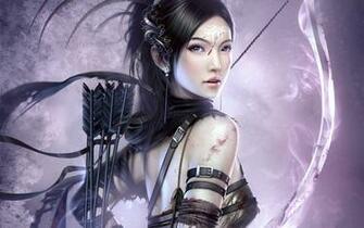 Fantasy Archer Girl Wallpaper HD