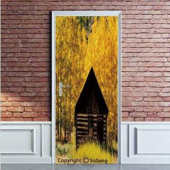 Amazon Autumn Decor Door Wall Mural Wallpaper Stickers
