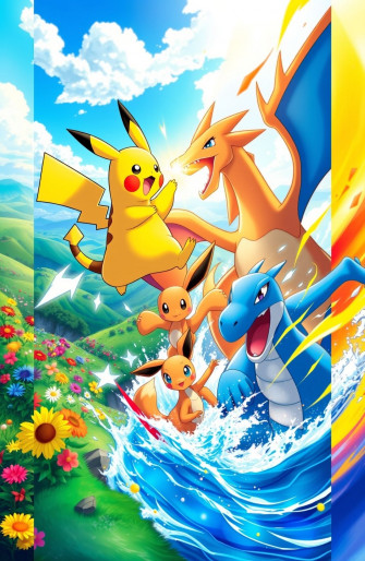 Pokemon Dual Screen Wallpaper