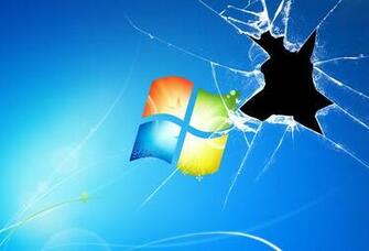 Wallpaper Broken Windows Microsoft Screen Monitor Hole Desktop