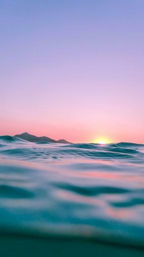 iPhone Wallpaper Tropical Ocean Sunset With Pretty Vibrant Colors
