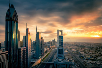 Building Cityscape Skyscraper Street United Arab Emirates Man Made Dubai HD Wallpaper