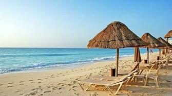 Beach Chairs Desktop Wallpaper HD Background