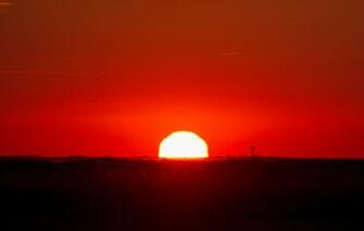 Wallpaper Fireball Sky Sun Sunrise Red Image