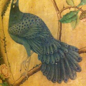 Hand Painted 18th Century Wallpaper Walls Ceilings Floors Pinte