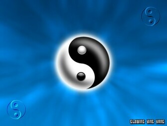 Wallpaper Glowing Ying Yang Blue By Dawg4life2k1 Customize Org