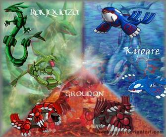 Tudo De Pokemon Pok Kyogre Groudon E Rayquaza