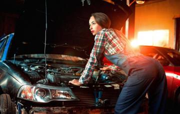 Wallpaper Machine Ass Light Pose Girl Mechanic Service